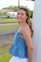 CROPPED DENIM TOP