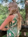 TWO-TONE PRINTED ROMPER