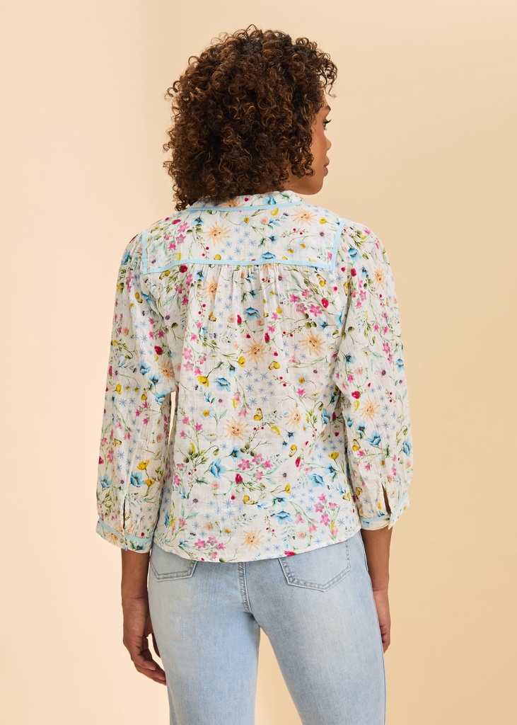 SPRING SOLSTICE BUTTON DOWN TOP