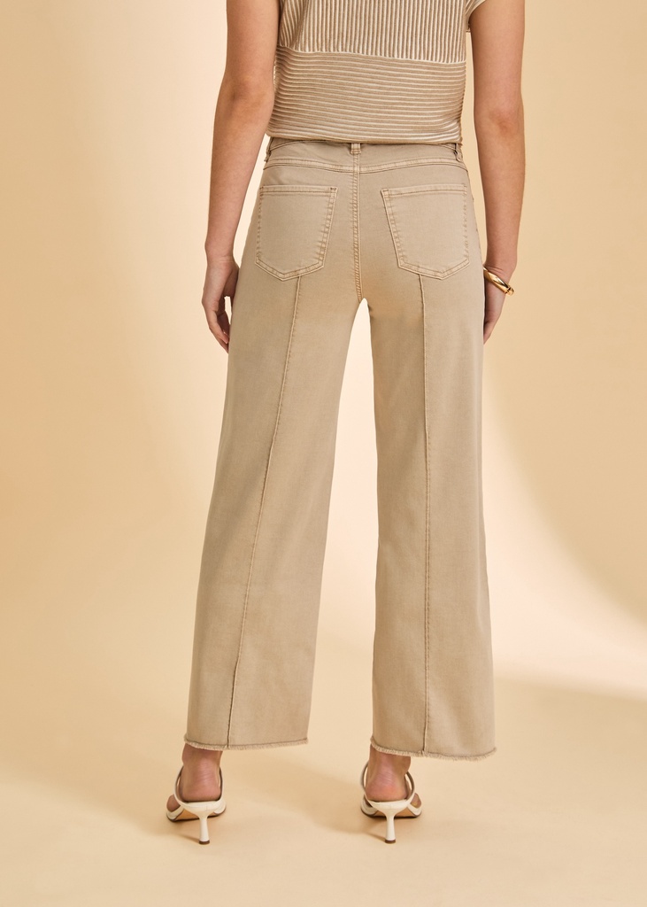 OLIVIA WIDE ANKLE SAND JEANS