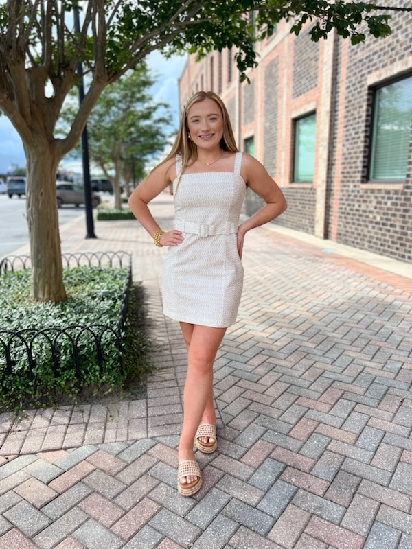 BONNIE BELTED MINI DRESS