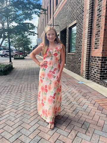 AIDA FRILL MAXI DRESS