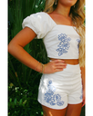 SONNET EMBROIDERED SHORT