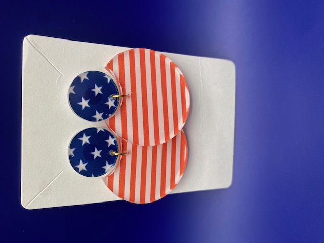 EARRINGS STARS AND STRIPES