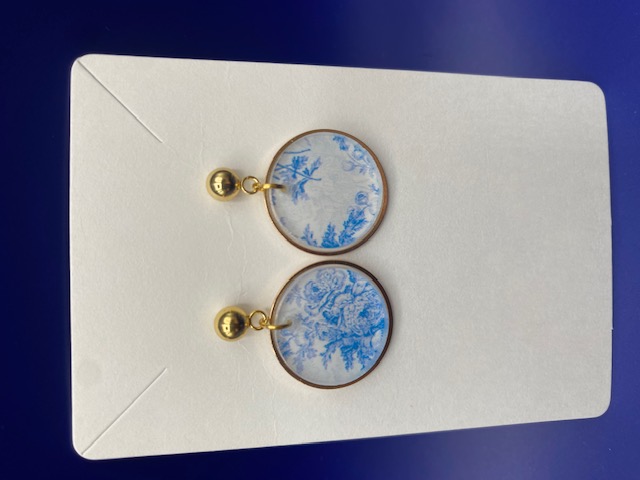 EARRING SMALL CHINOISERIE