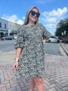 LEOPARD DENIM DRESS
