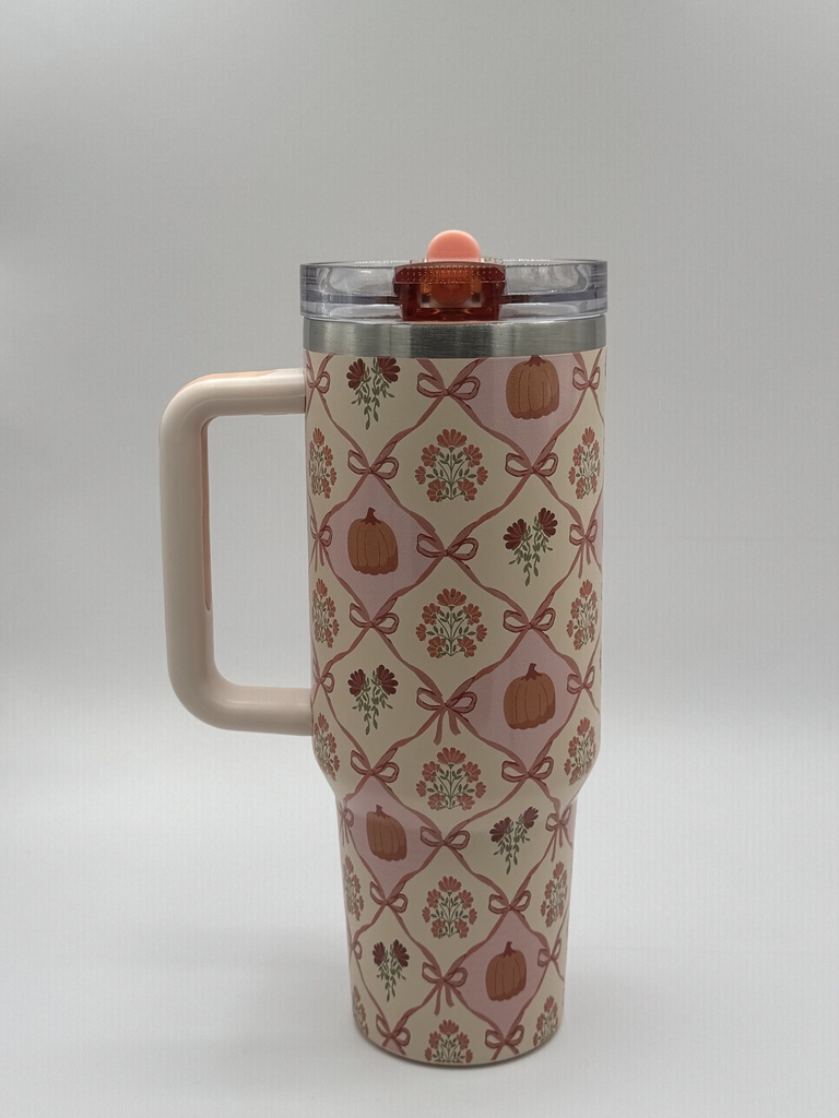 40oz PATCHWORK PUMPKINS TUMBLER