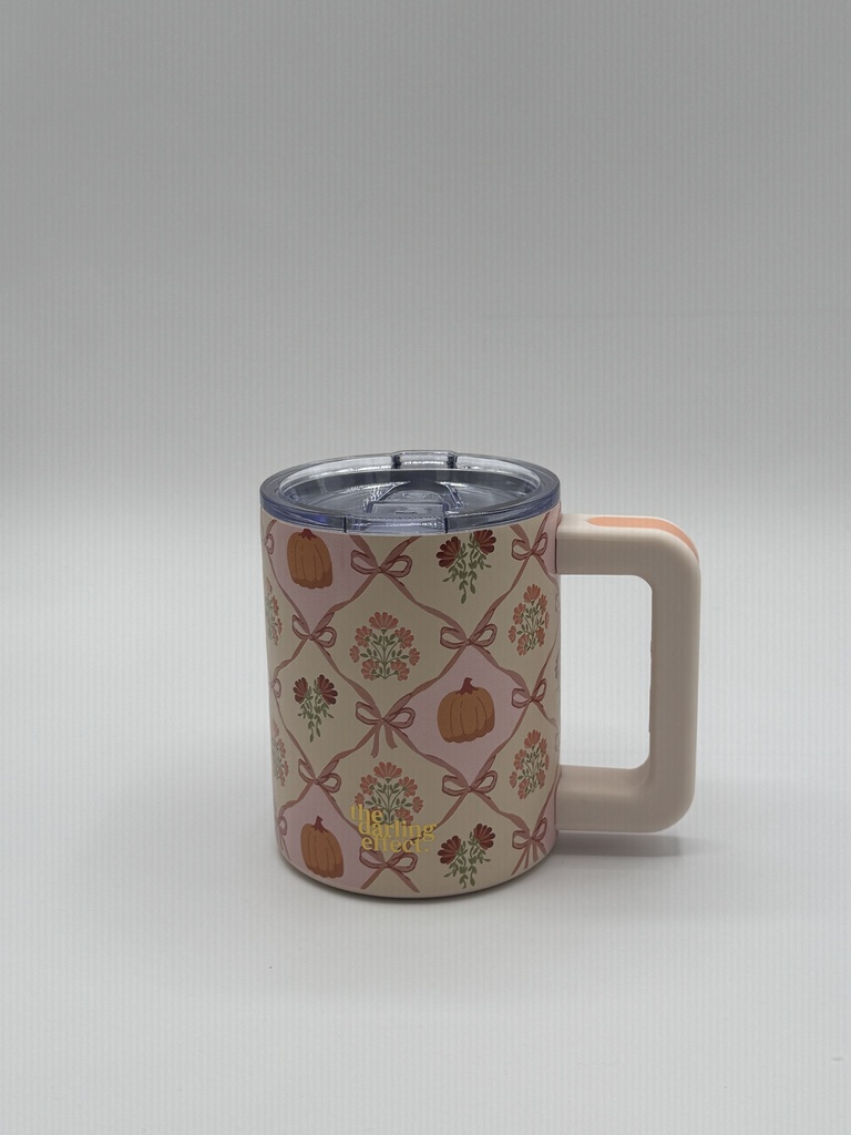 14oz PATCHWORK PUMPKINS INSULATED MUG