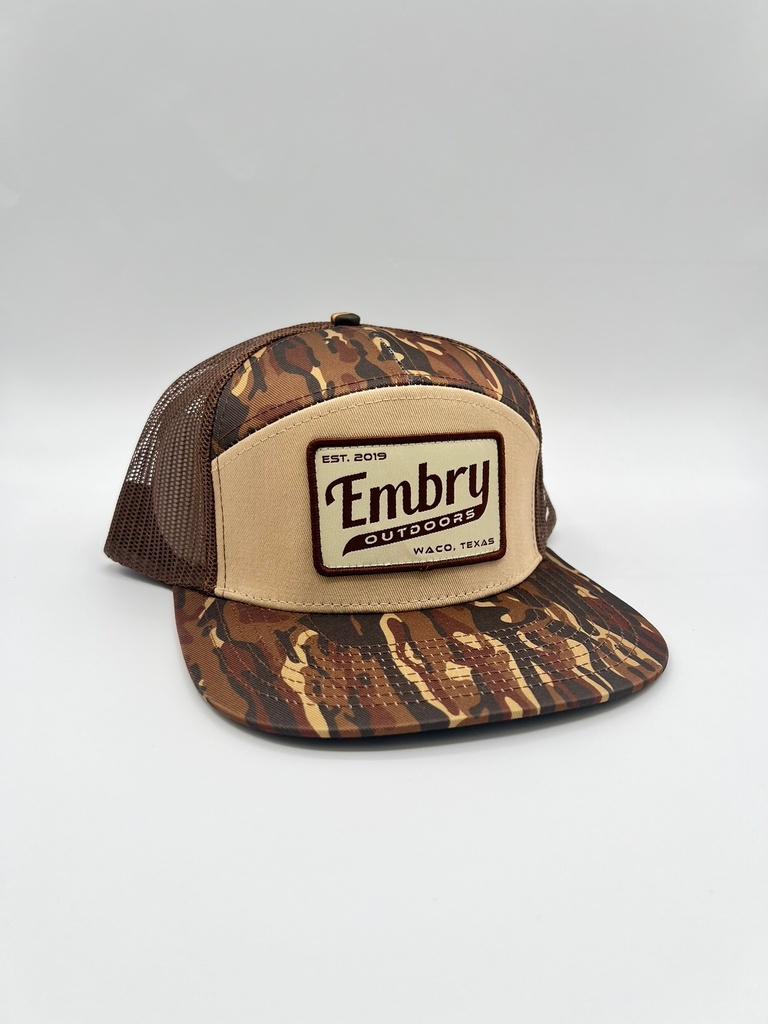 BROWN RANCH 7 PANEL RETRO HAT