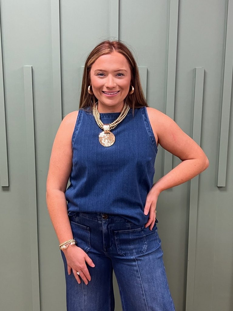 BLUE DENIM TANK