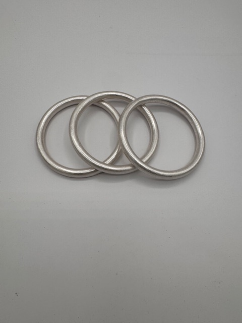 SET OF 3 SILVER BANGLES