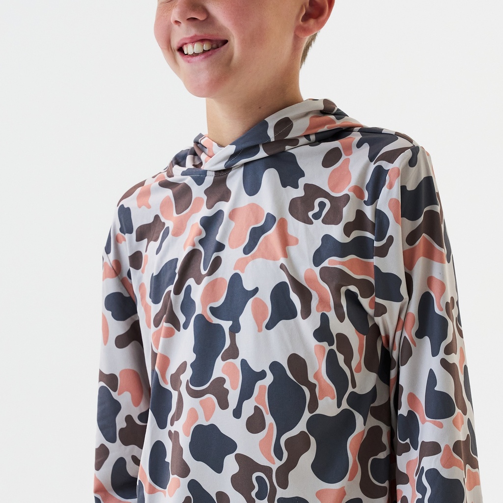 YOUTH VINTAGE CAMO PERFORMANCE HOODIE