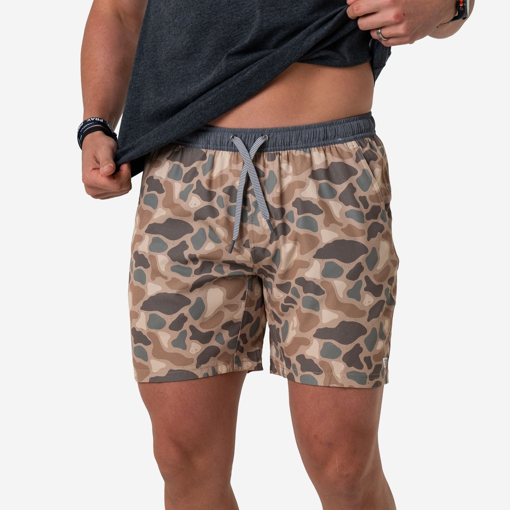 PINTAIL CAMO ATHLETIC SHORTS