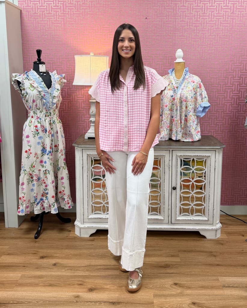 THE GINGHAM PATCHWORK TOP