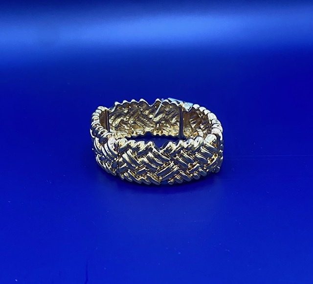 BRAIDED GOLD BANGLE