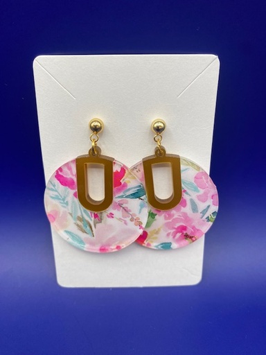EARRING FLORAL NOTCH