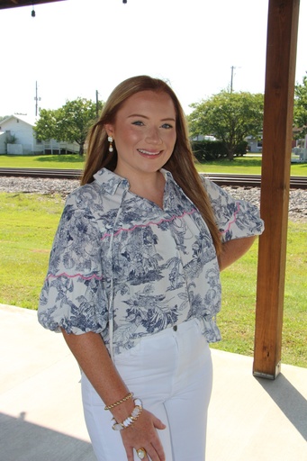 TOI DE PARIS SCALLOPED BLOUSE