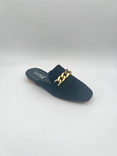 KEEPSAKE BLACK FAUX SUEDE MULES