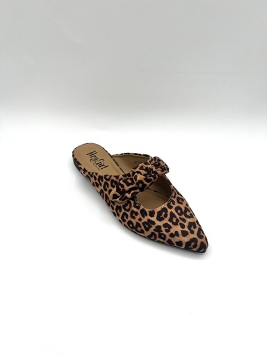 LEOPARD POINTED MULES
