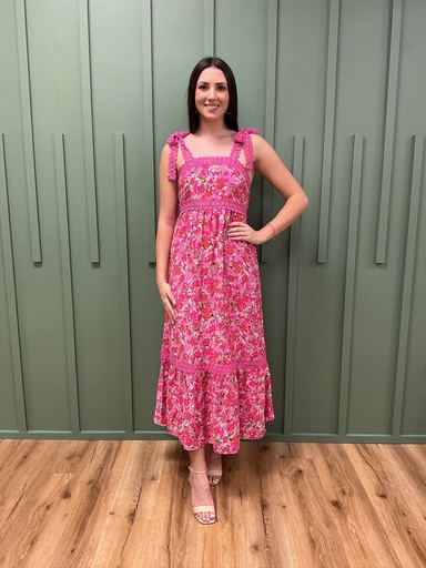 BLUSHING PETALS DRESS