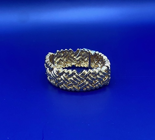 BRAIDED GOLD BANGLE